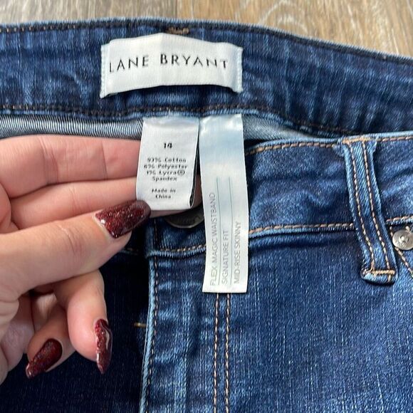 Lane Bryant mid rise skinny jeans signature fit size 14 bundle - Picture 11 of 12